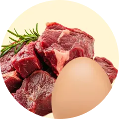 Meat and egg