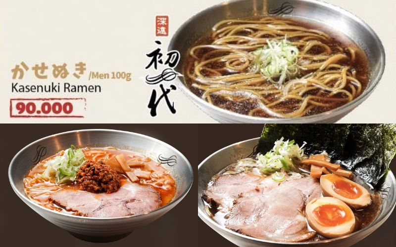SHODAY RAMEN has a diverse menu of ramen noodles and accompanying dishes