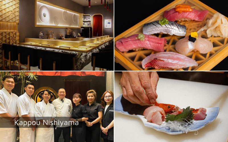 Kappou Nishiyama is a renowned omakase restaurant in central Ho Chi Minh City