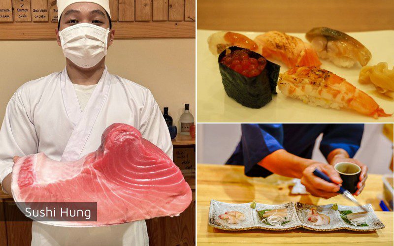 Sushi Hung is an affordable place to enjoy Omakase