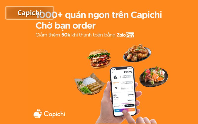 Capichi là một app đặt đồ ăn đến từ Nhật Bản