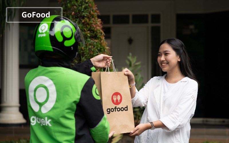 GoFood is integrated into the Gojek app, convenient for users