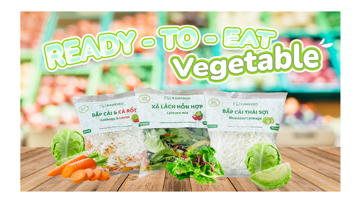 Kamereo Introduces New Products: Pre-cut Vegetables and Ready-to-Eat Vegetables!