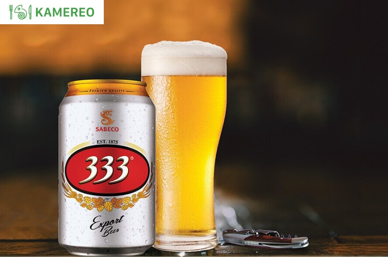Màu vàng óng ánh đặc trưng của bia 333