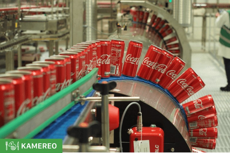 Hoạt động sản xuất được phân chia cụ thể trong chuỗi cung ứng của Coca Cola