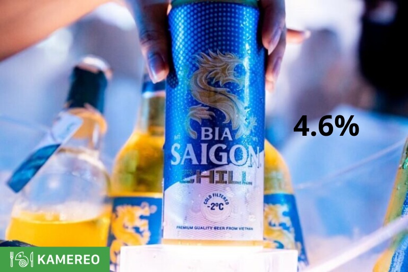 Saigon Chill beer has an average alcohol content