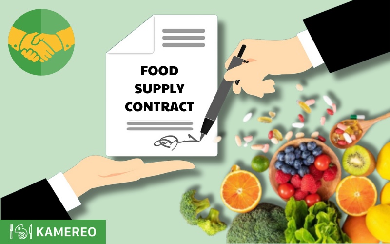 Food supply contract template for the company