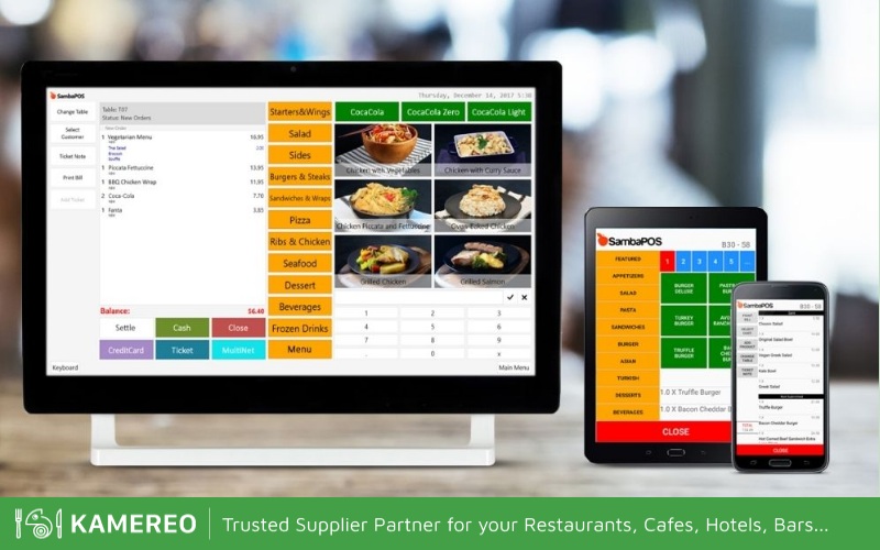 The software helps manage the restaurant more easily