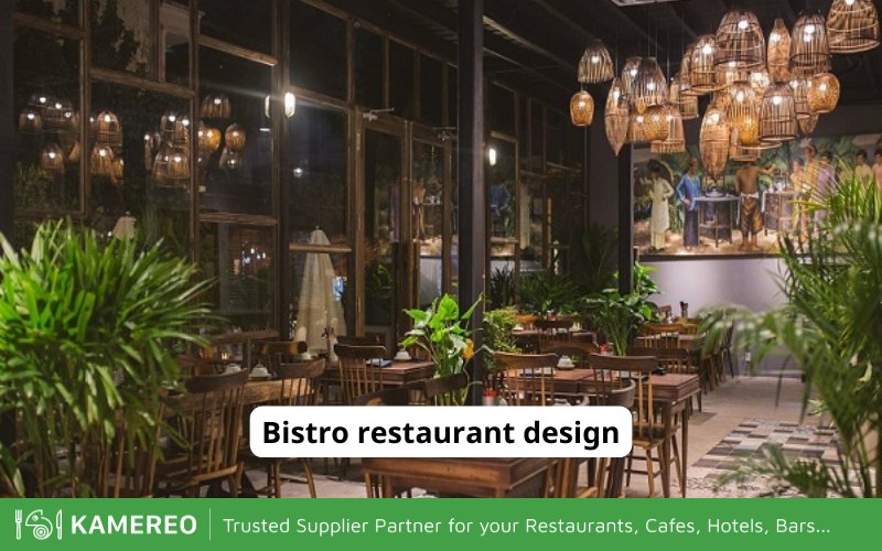 Traditional Bistro restaurant design is quite simple
