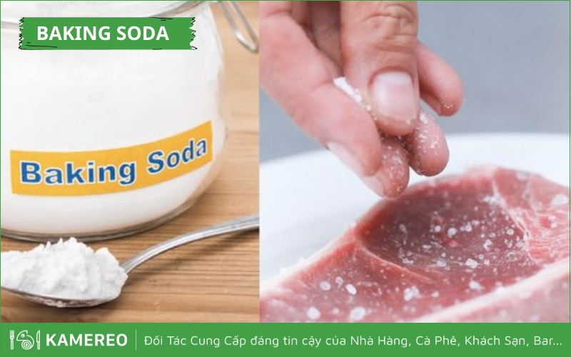 Sử dụng baking soda để ướp thịt chiên không bị cháy