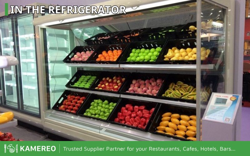In food stores, refrigerated display cabinets are commonly used