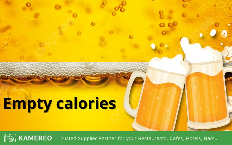 Beer has empty calorie content with a small amount of vitamins and minerals