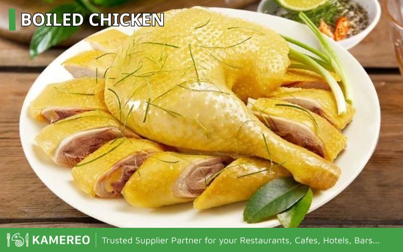 Boiled chicken easily makes meals more delicious