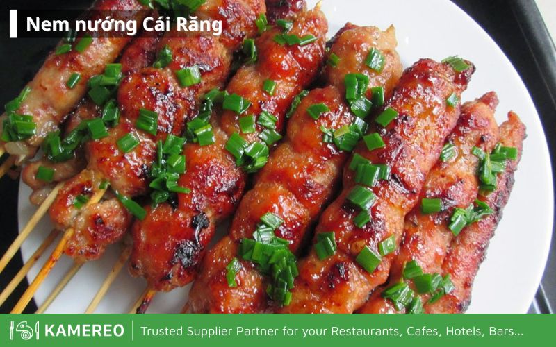 Grilled Cai Rang nem with delicious aroma