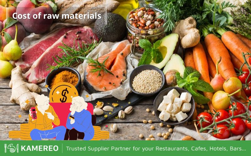 Cost of buying raw materials is mandatory when opening a restaurant