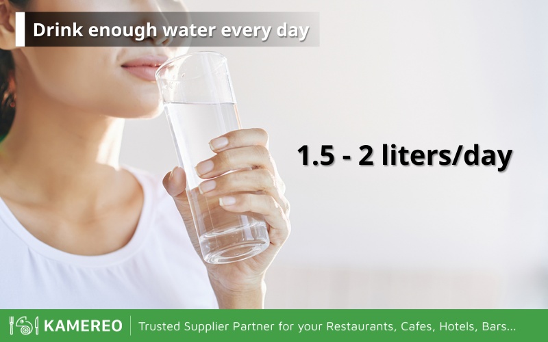 You should supplement the amount of water your body needs every day