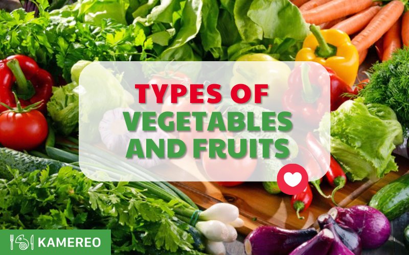 Types of vegetables and fruits are rich in essential nutrients