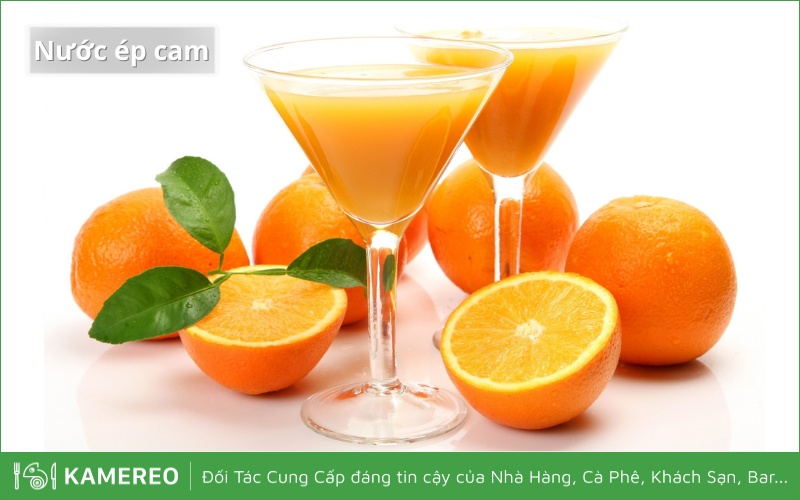 Nước ép cam có hàm lượng vitamin C cao giúp tăng cường hệ miễn dịch