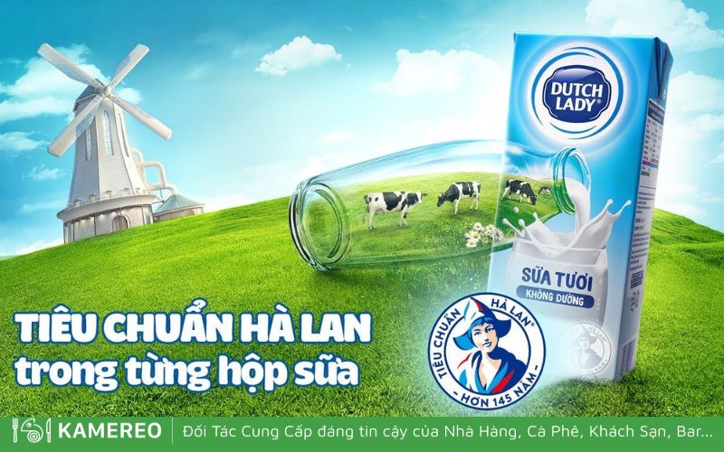 Sữa tươi Cô gái Hà Lan là một thương hiệu quen thuộc với người Việt Nam