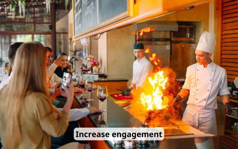 Chefs and customers can interact more easily with each other