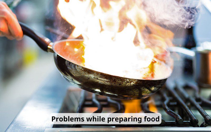 Problems in the food preparation process can negatively affect customers