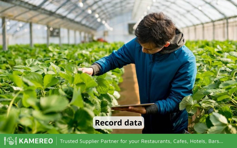 Keeping records helps monitor and control the quality of agricultural products