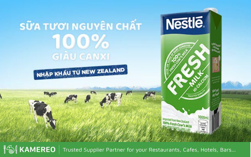 Nestlé fresh milk uses exclusive NutriStrong formula to help increase nutrition