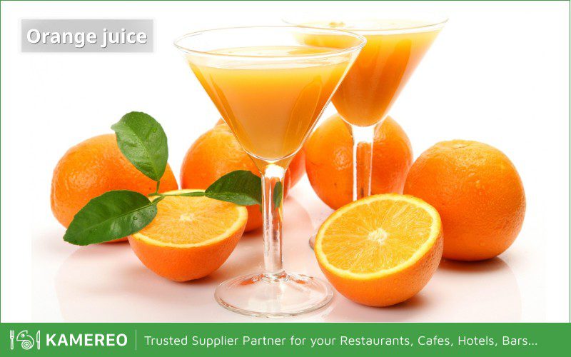 Orange juice has high vitamin C content which helps strengthen the immune system
