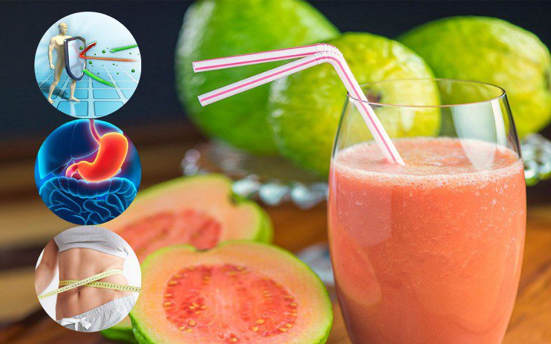Guava juice offers many health benefits