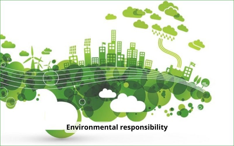 Businesses demonstrate their responsibility to the community and environmental issues