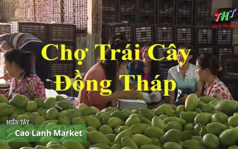 Cao Lanh Market is a famous wholesale fruit trading place in Dong Thap