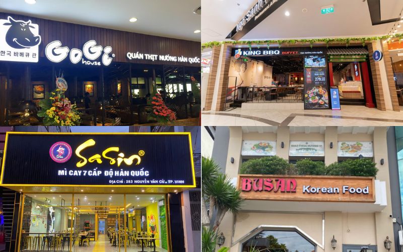 Compilation of recent Korean restaurants