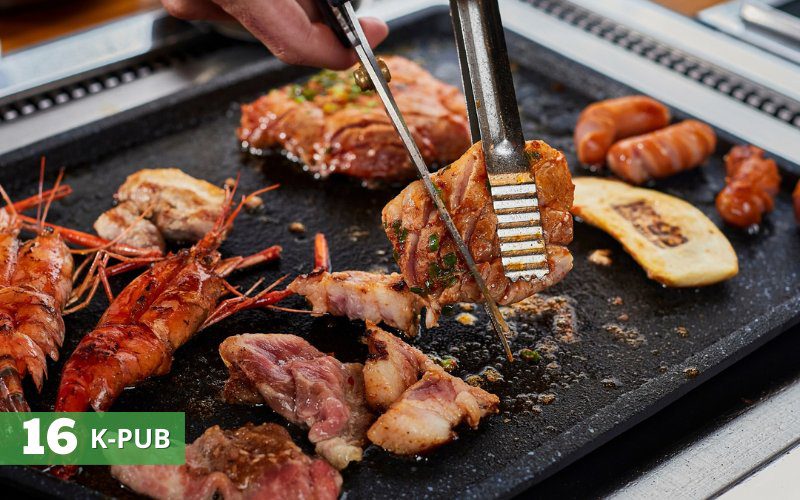K-Pub is an ideal place to enjoy Korean barbecue dishes