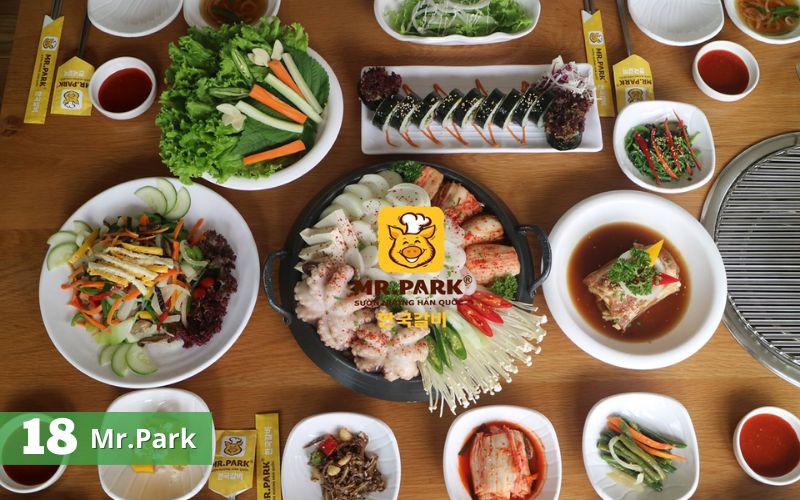 Mr.Park nổi tiếng với các món nướng truyền thống Hàn Quốc