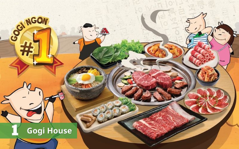 Gogi House là một chuỗi nhà hàng Hàn Quốc với nhiều địa chỉ tại TPHCM