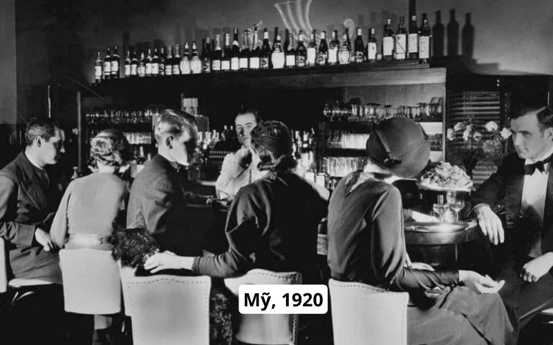 Mô hình từ năm 1920 bởi chính sách cấm bán đồ uống có cồn của Mỹ