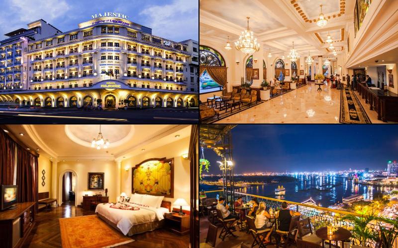 Majestic Saigon Hotel có kiến trúc theo lối cổ điển từ thập niên 90 