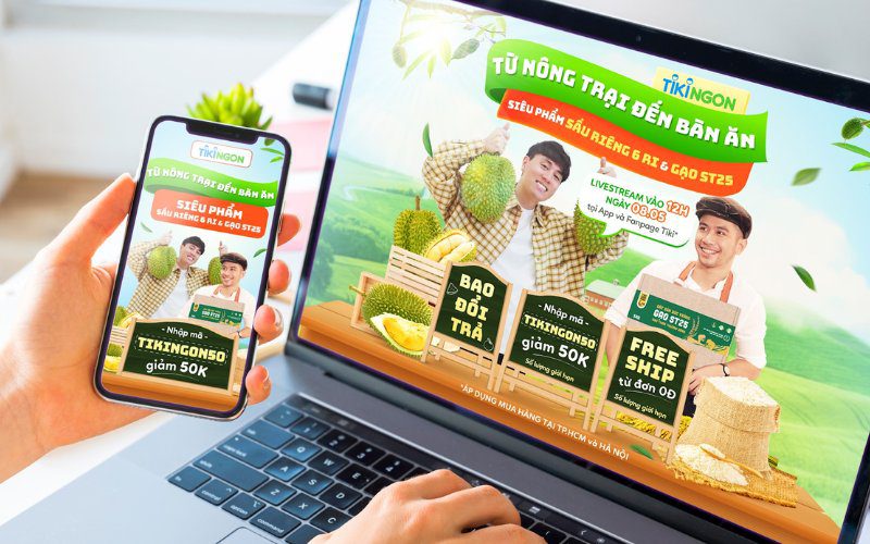 Tiki Ngon is one of the successful companies implementing online marketplaces