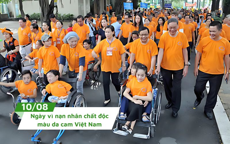 Ngày 10/8 là ngày vì nạn nhân chất độc da cam, nhằm sẻ chia và xoa dịu nỗi đau chiến tranh.
