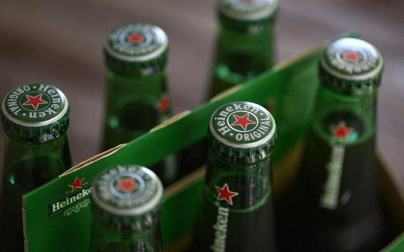 Heineken beer is widely sold globally