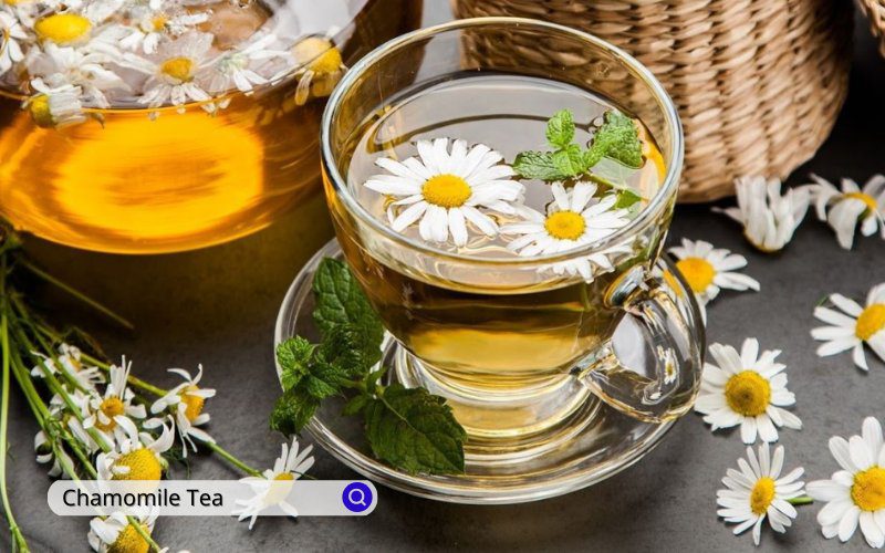 Chamomile tea brings a gentle sweetness and pleasant floral aroma