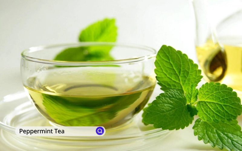 Peppermint tea provides a refreshing and invigorating taste
