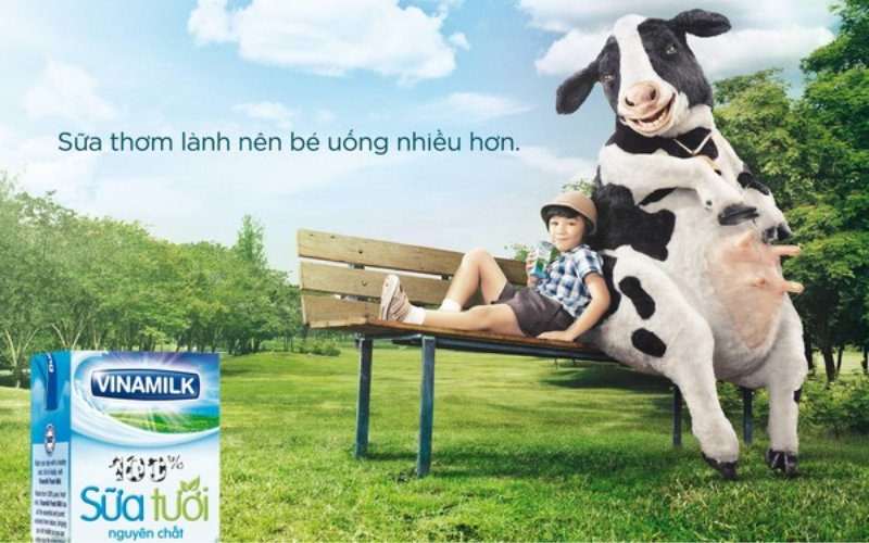 Vinamilk has many humanistic advertisements that resonate with customers