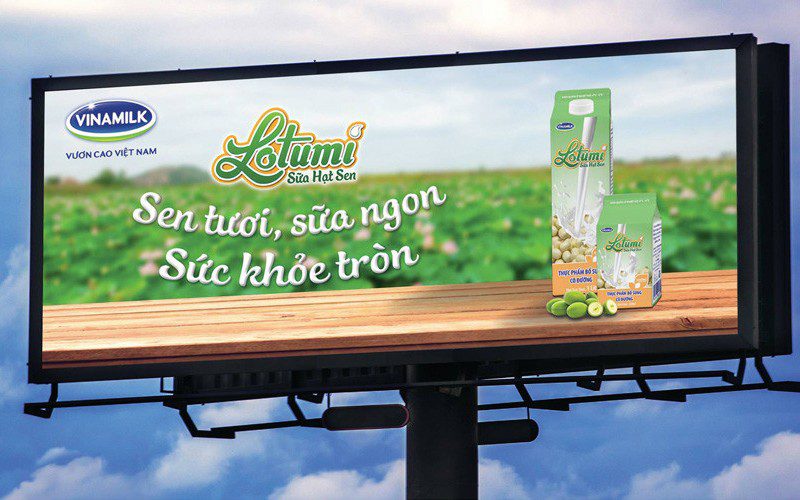 Vinamilk also invests in outdoor billboard marketing