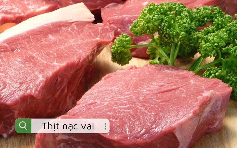 Thịt nạc vai có độ dai và giòn nhất định