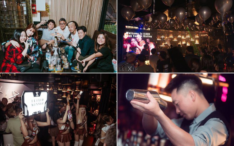Elixir Lounge Bar is a famous all-night gathering spot in Ho Chi Minh City