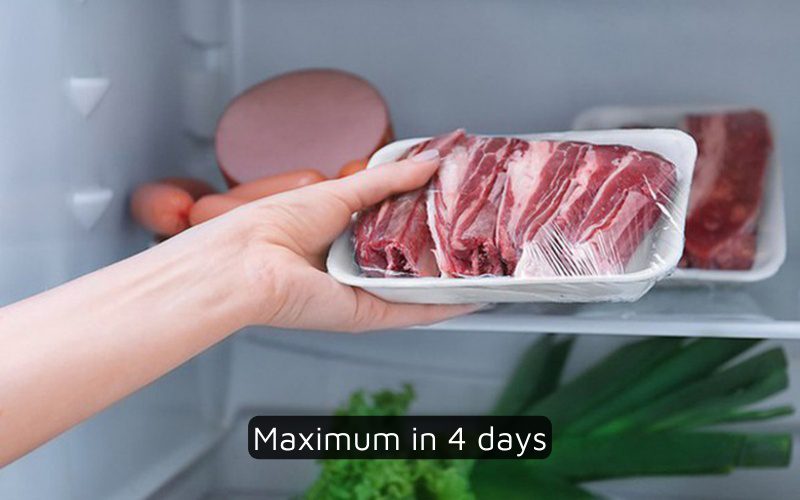 You can store pork at cold temperatures for up to 4 days