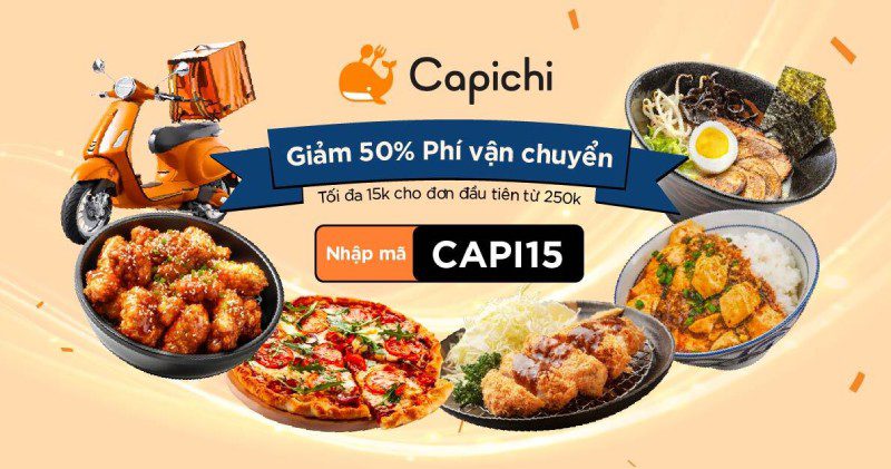 Capichi là một app đặt đồ ăn đến từ Nhật Bản