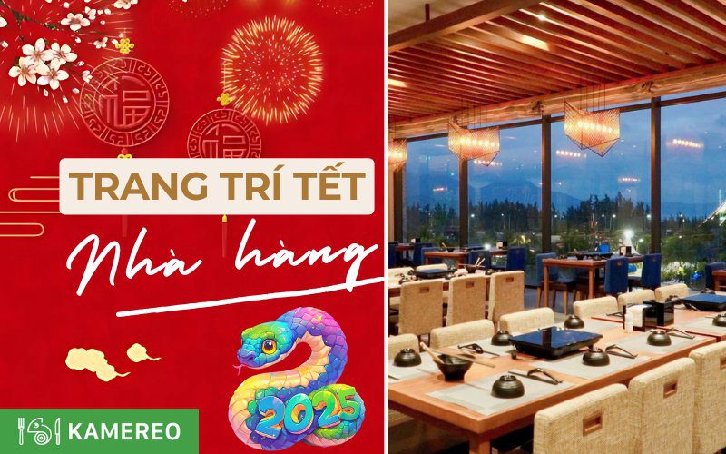 Cách trang trí Tết nhà hàng đẹp, thu hút khách hàng