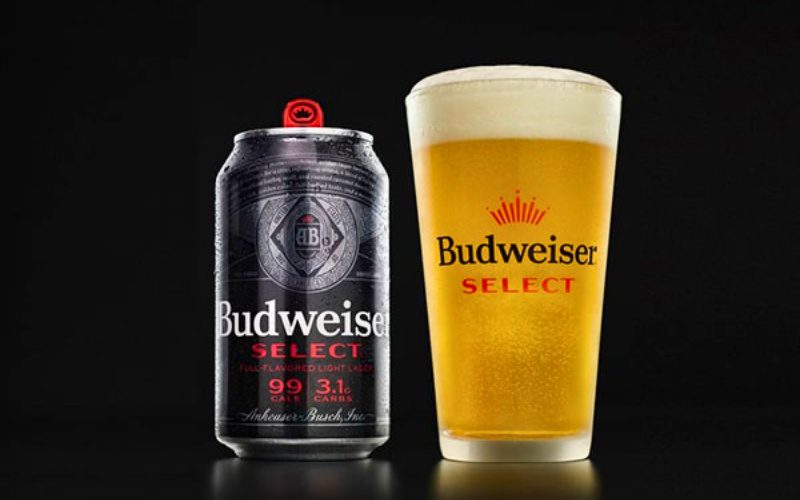 Bia Budweiser Select là phiên bản ít calo hơn của Budweiser Mỹ